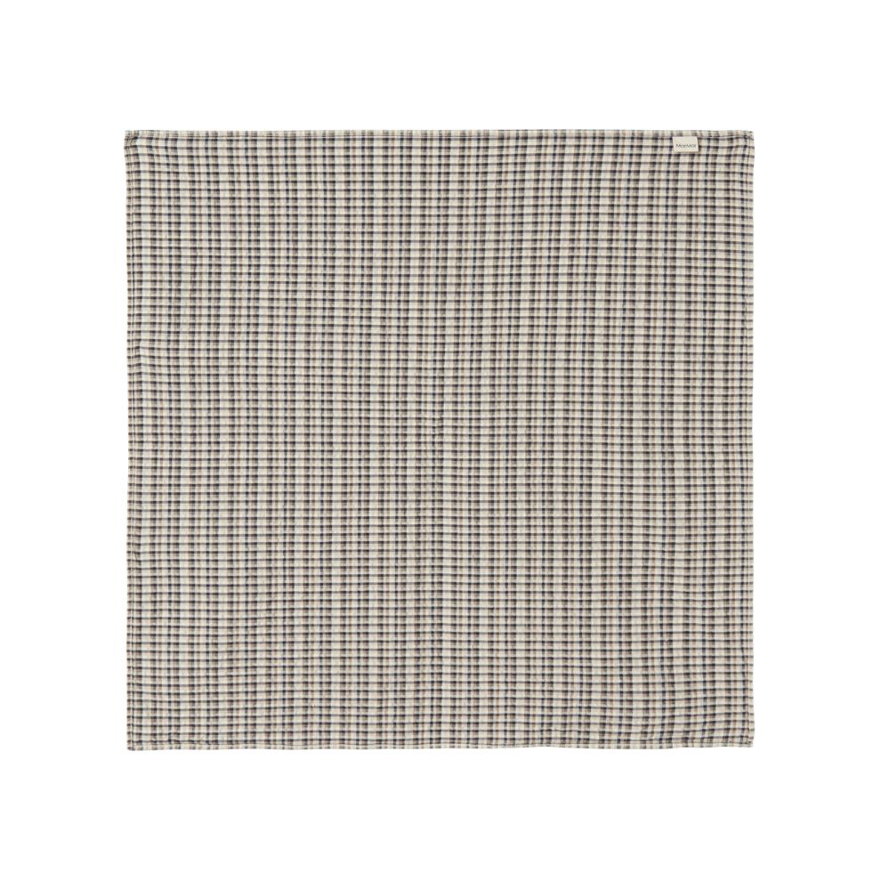 Sjaaltje Airo - Biologisch katoen - Pilot Navy Check - Marmar Copenhagen ongevouwen