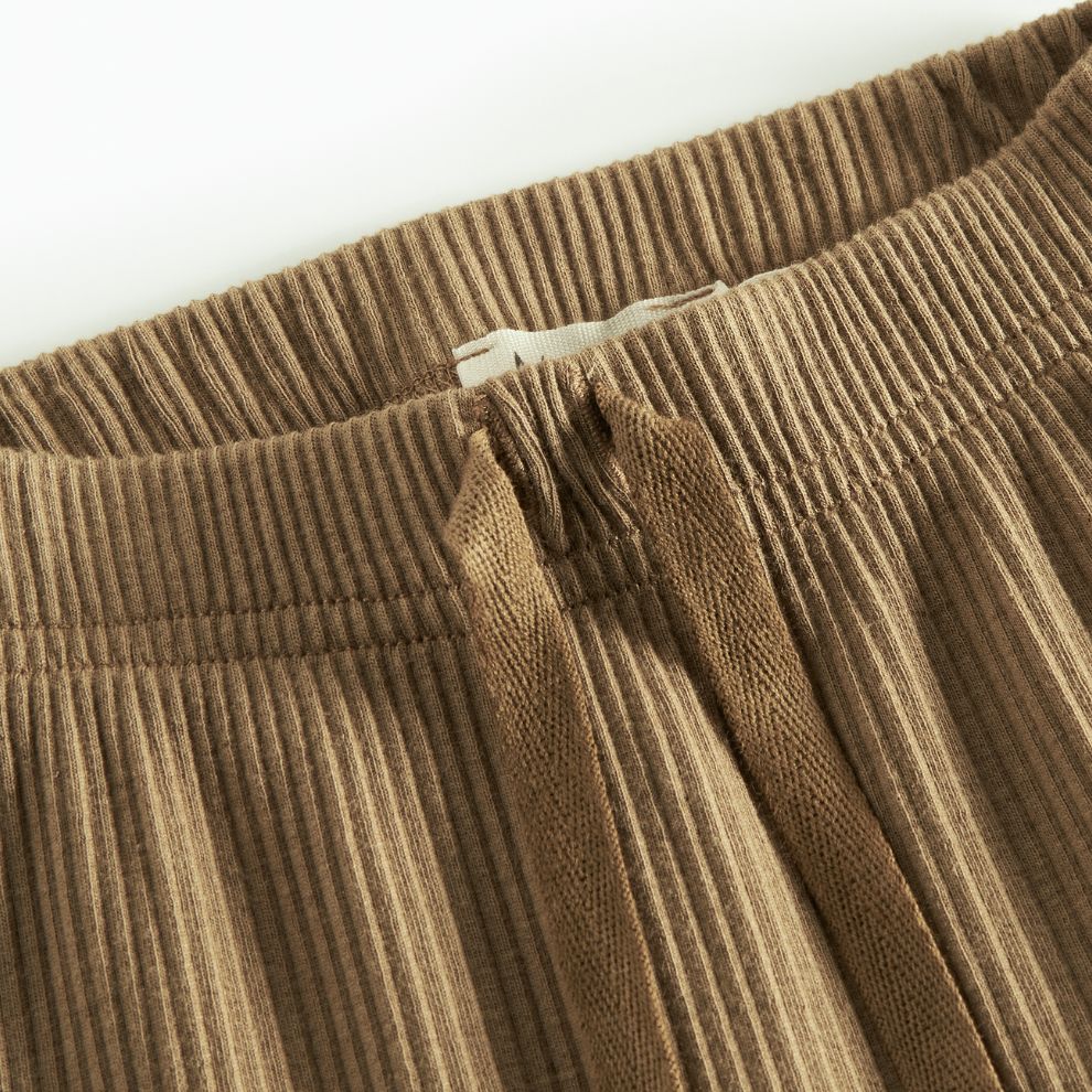 Broekje Pico - Biologisch katoen/modal - Dark bronze - Marmar Copenhagen close up
