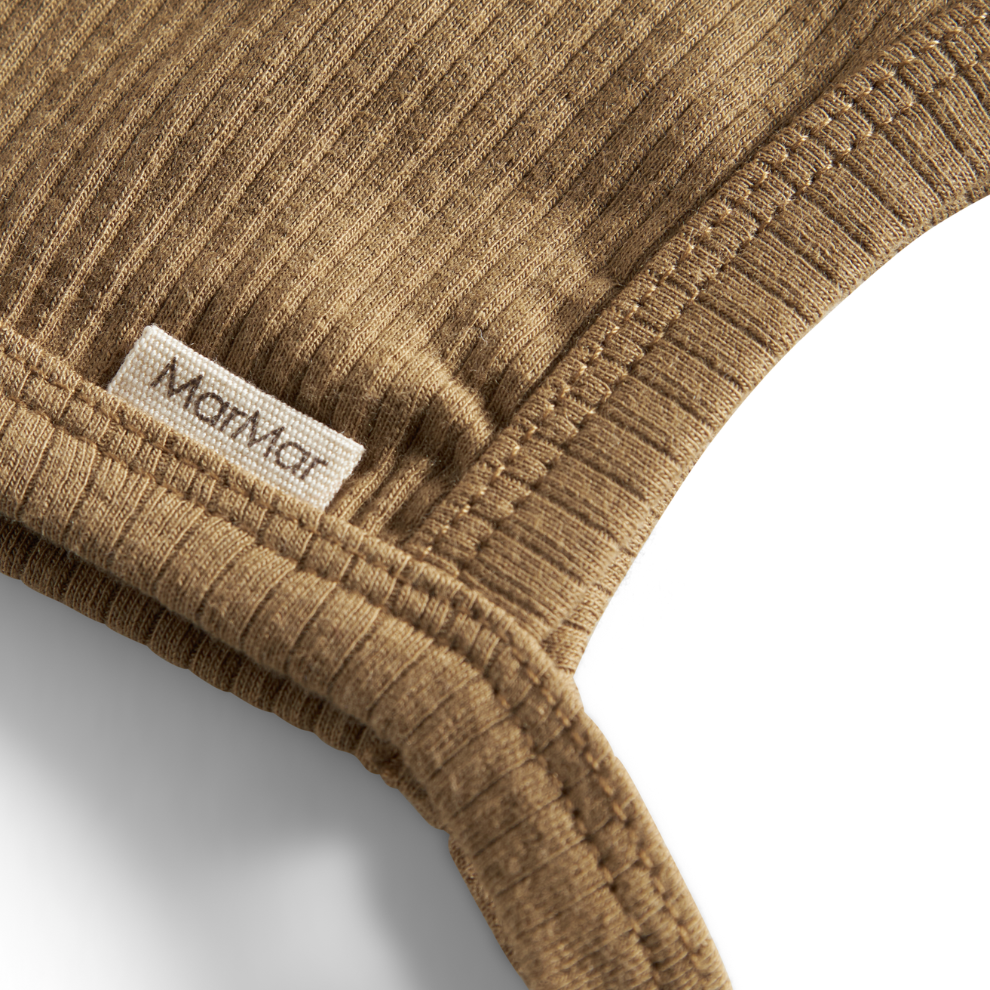 Mutsje Hoody - Biologisch katoen/modal - Dark bronze - Marmar Copenhagen close up