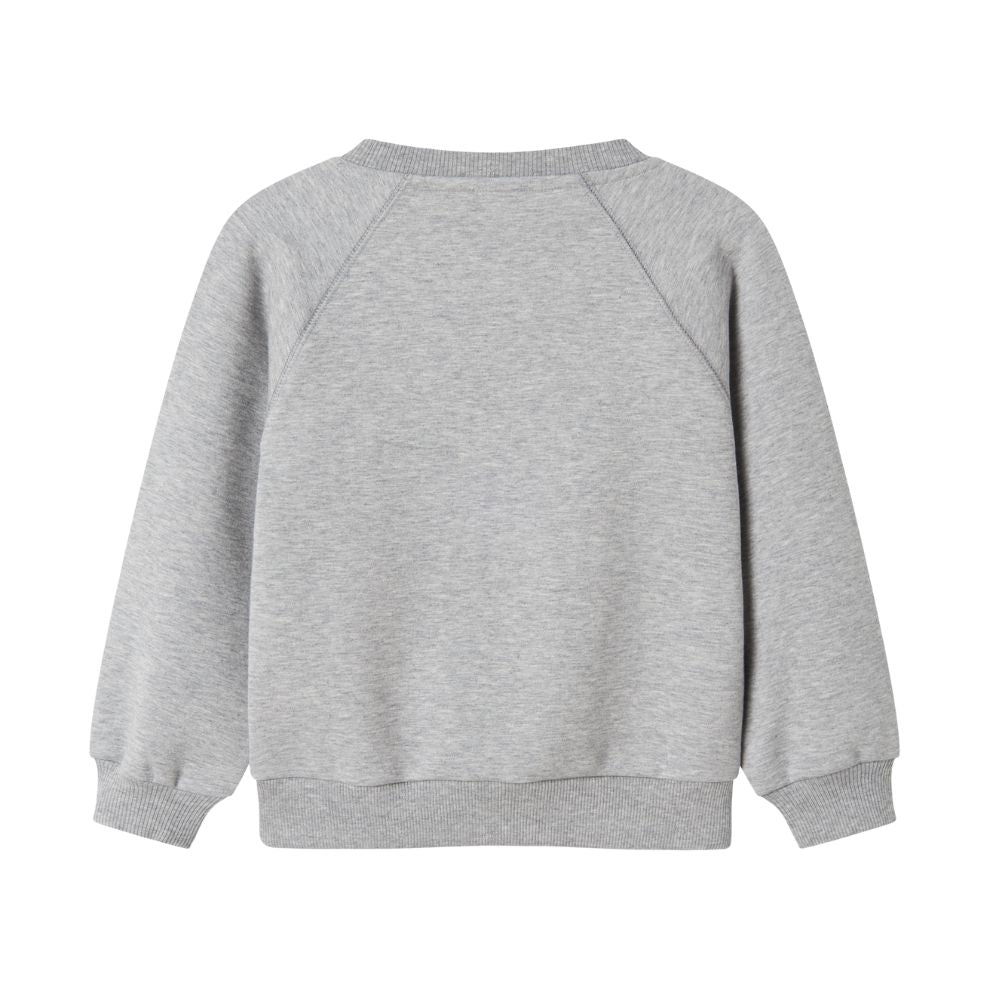 Sweater Theos B - Biologisch katoen - Grijs - Marmar Copenhagen achterkant