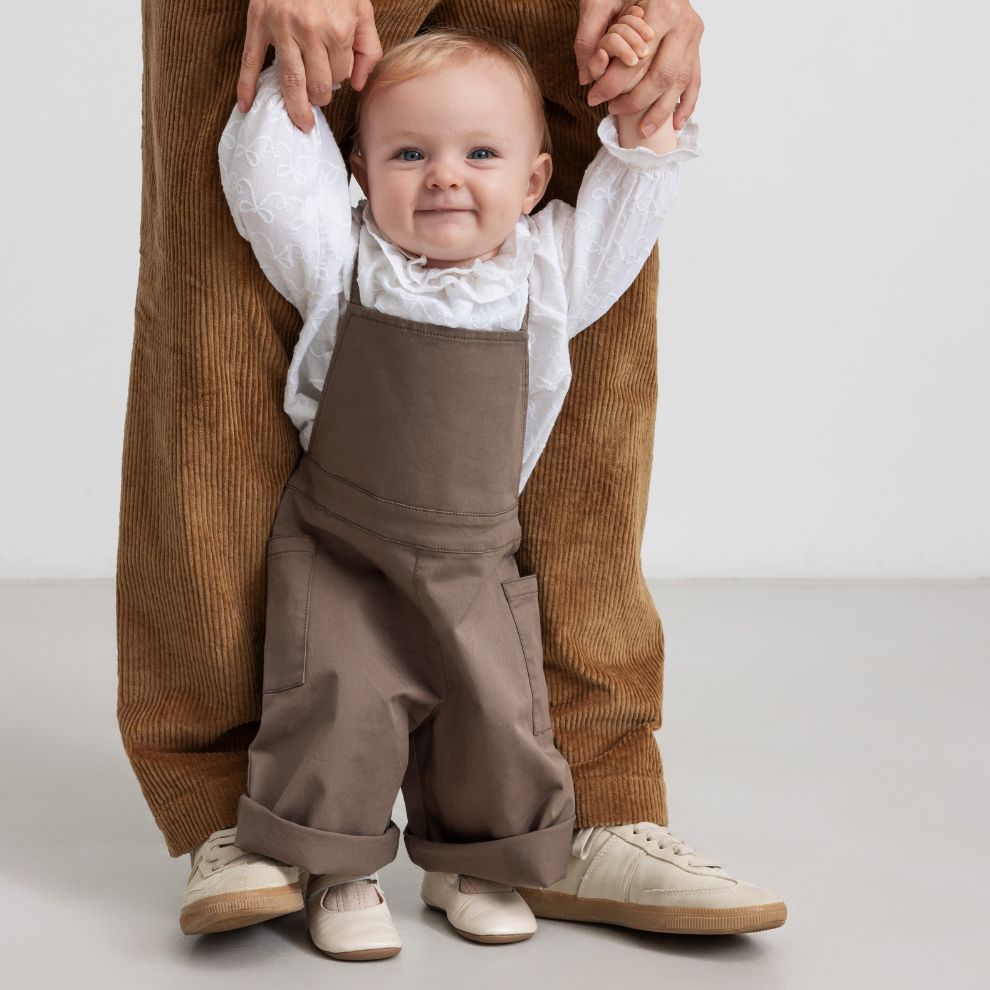 Tuinbroek Riba B - Biologisch katoen - Bruin - Marmar Copenhagen baby