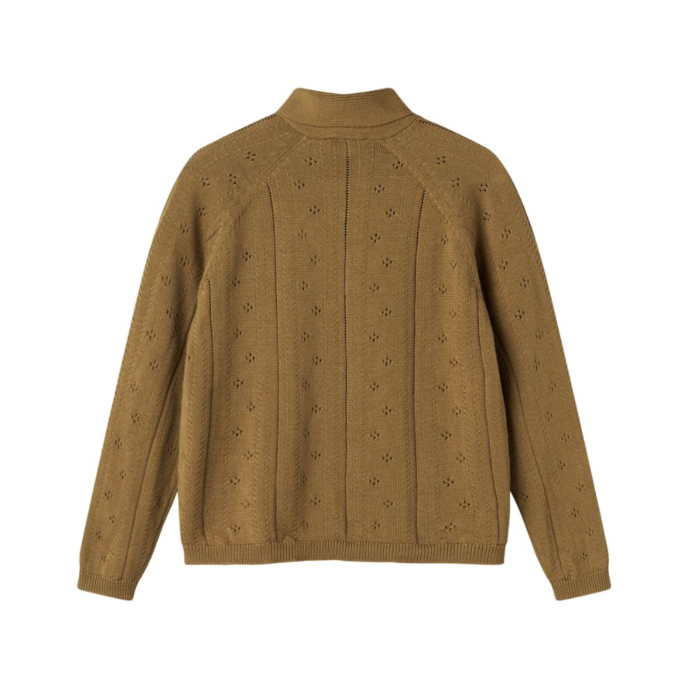 Vest Thorila - Biologisch katoen/modal - Dark bronze - Marmar Copenhagen achterkant
