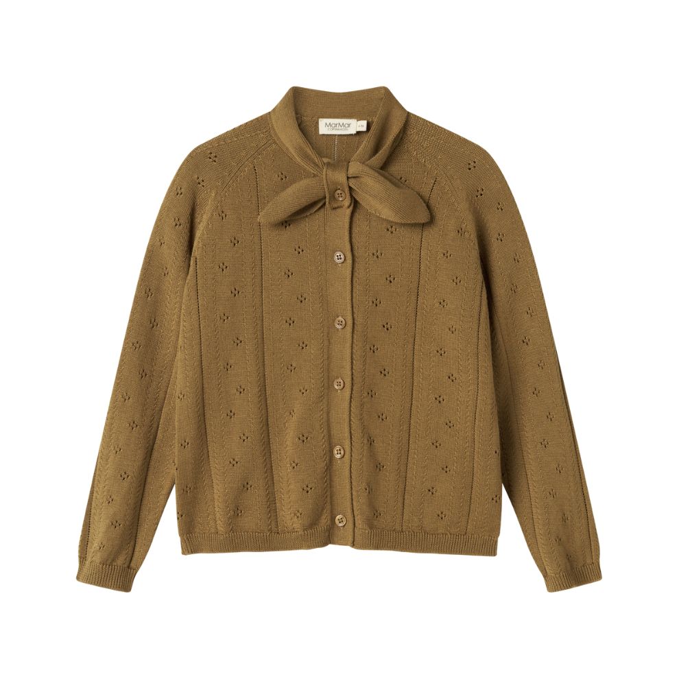Vest Thorila - Biologisch katoen/modal - Dark bronze - Marmar Copenhagen voorkant