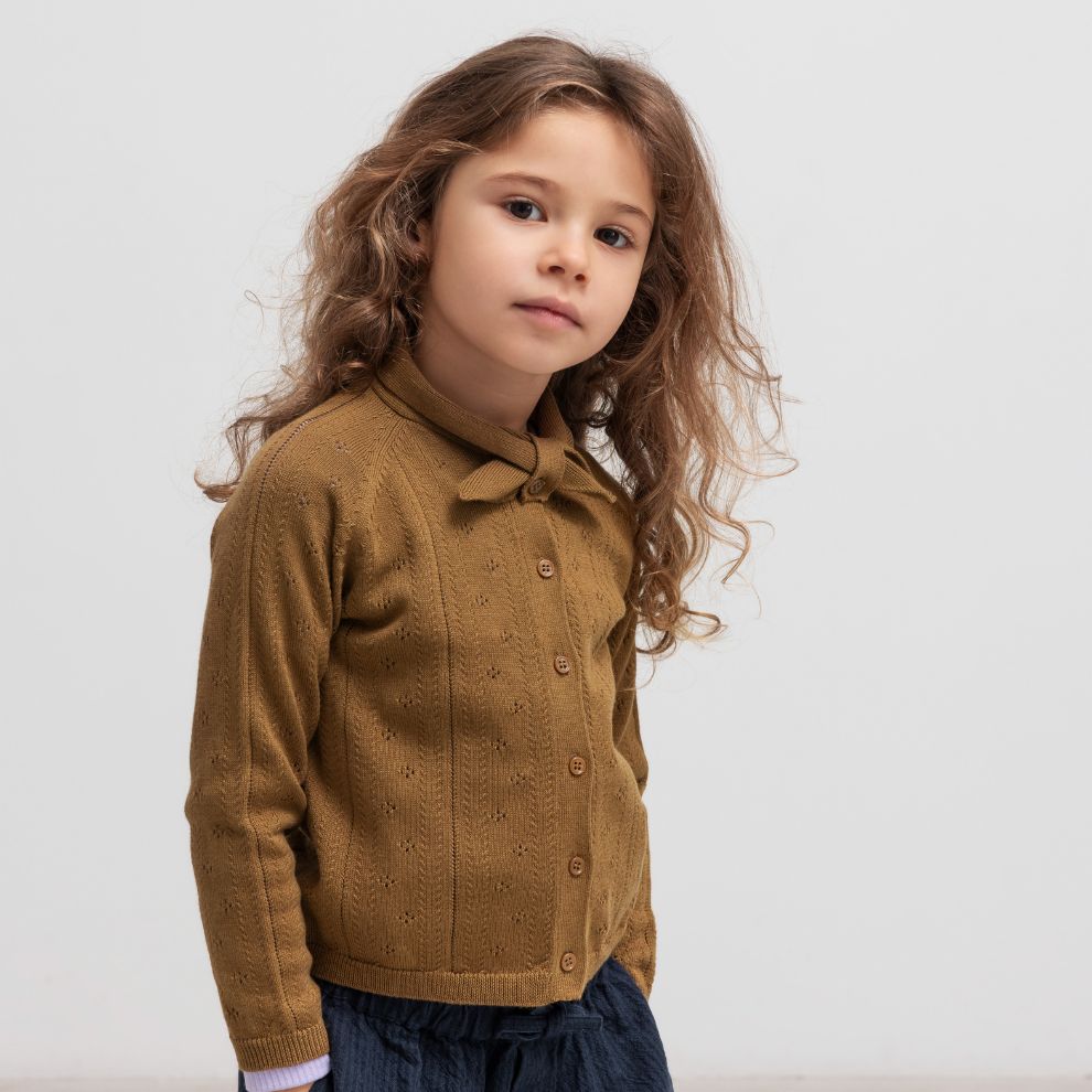 Vest Thorila - Biologisch katoen/modal - Dark bronze - Marmar Copenhagen kind
