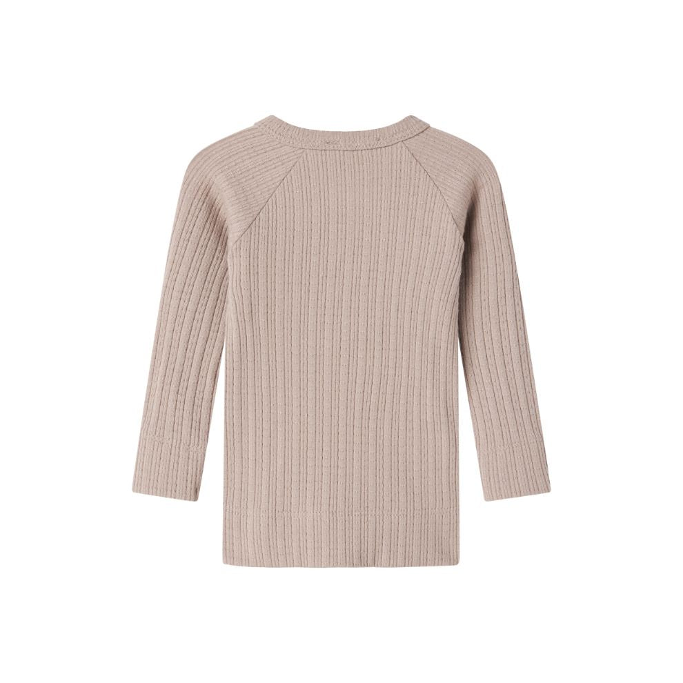 Overslag vestje Tut wrap - Biologisch katoen/modal - Soft beige - Marmar Copenhagen achterkant