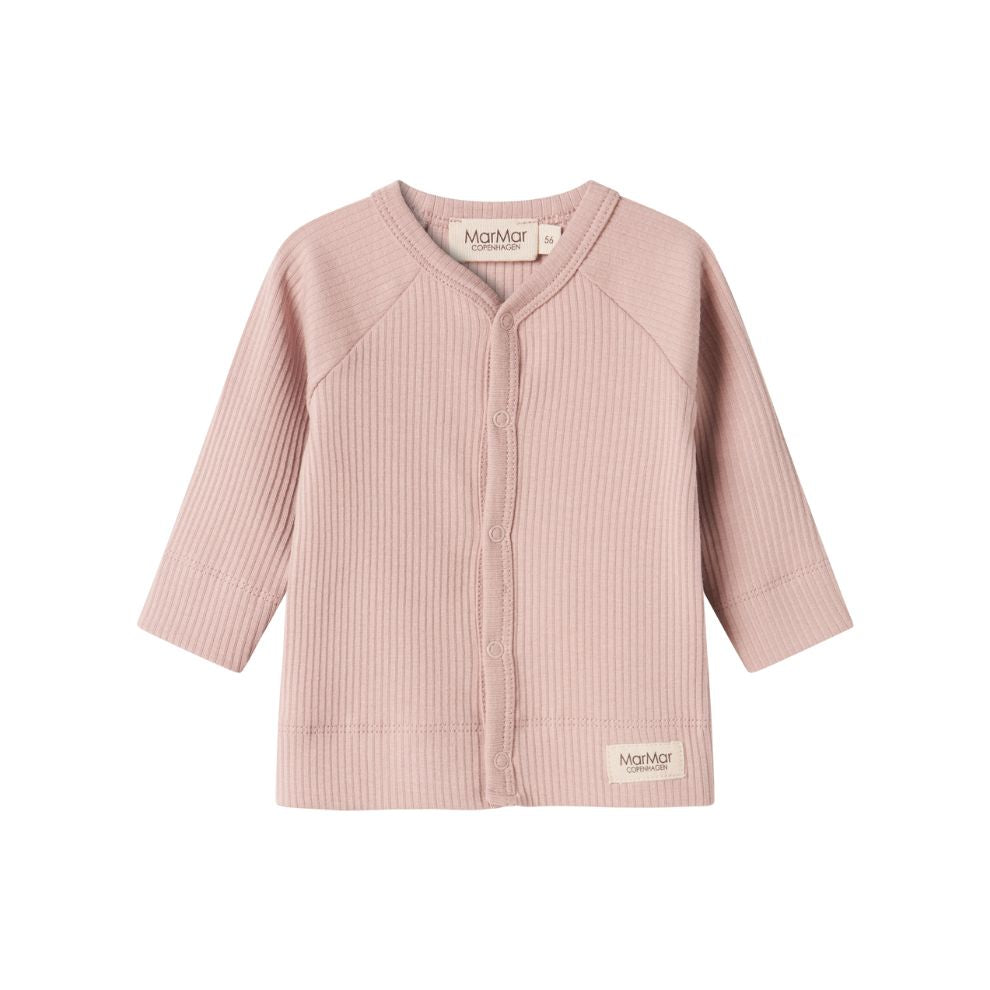 Vestje Tane - Biologisch katoen/modal - Faded rose - Marmar Copenhagen voorkant