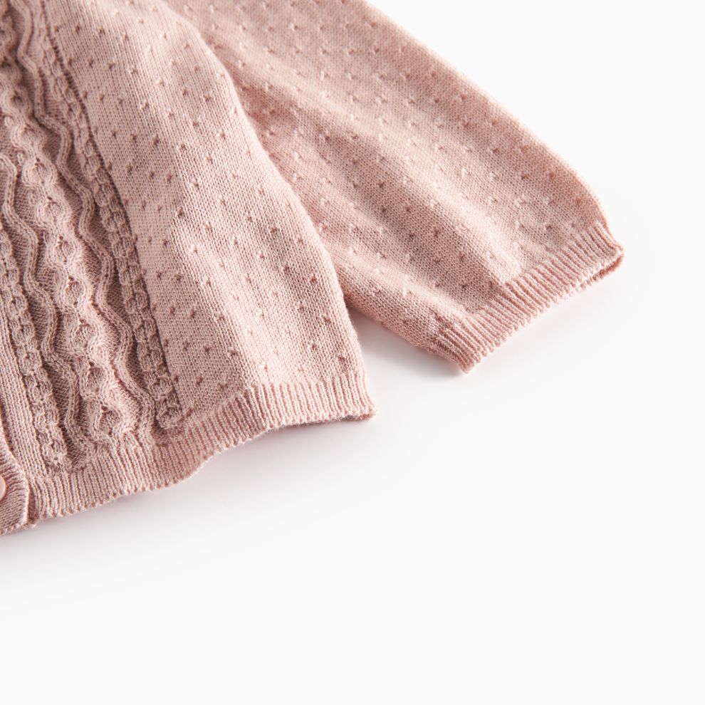 Vestje Totti - Biologisch katoen/modal - Faded rose - Marmar Copenhagen onderkant