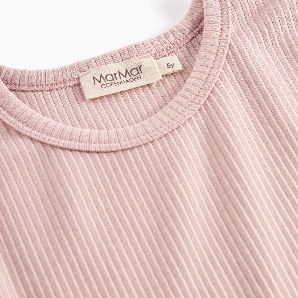 Top lange mouw - Biologisch katoen/modal - Faded rose - Marmar Copenhagen bovenkant