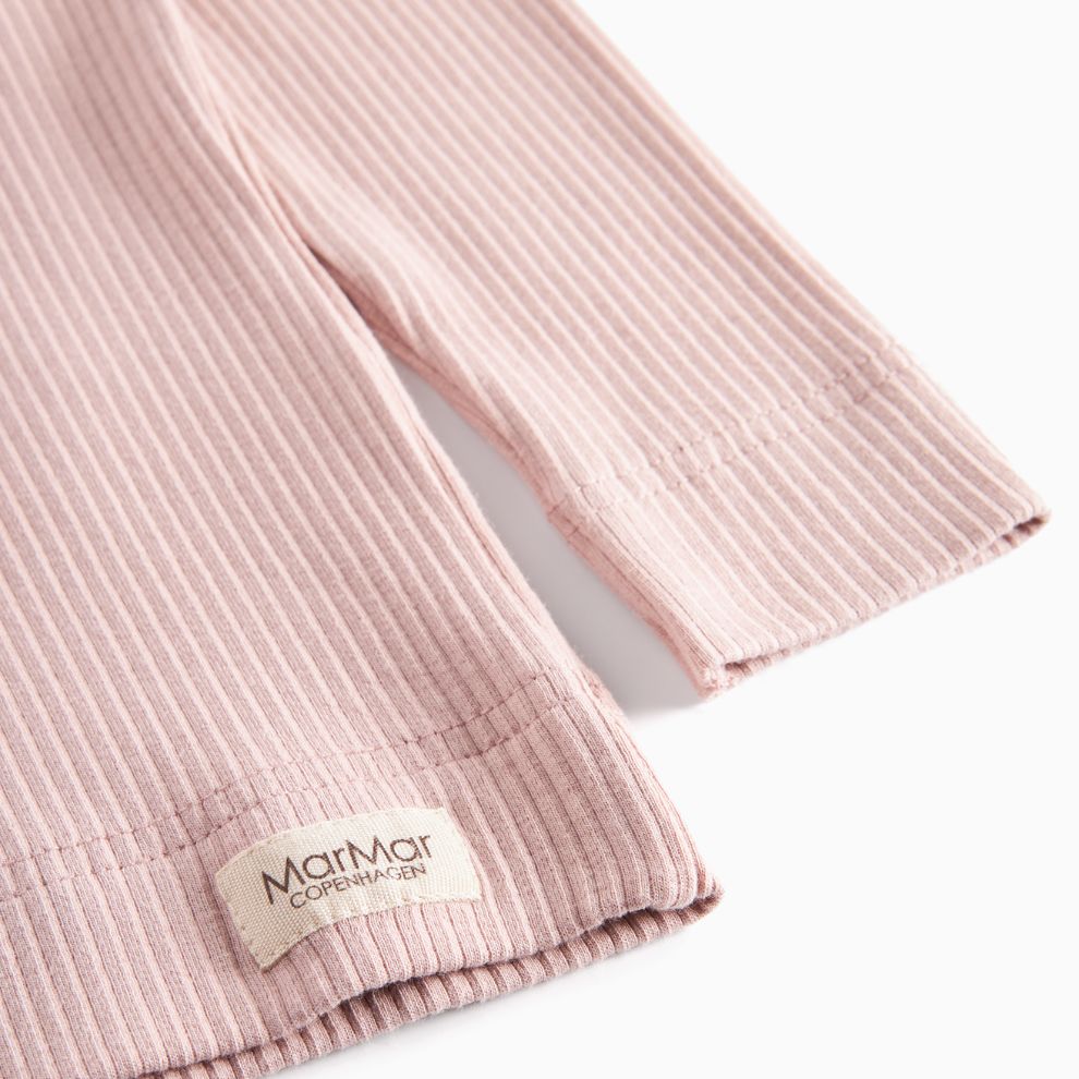 Top lange mouw - Biologisch katoen/modal - Faded rose - Marmar Copenhagen onderkant