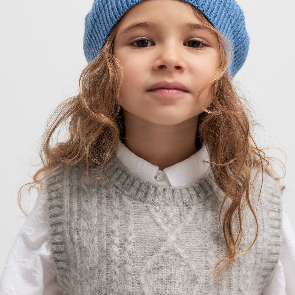 Blouse top Trissa Bow - Biologisch katoen - Wit - Marmar Copenhagen meisje
