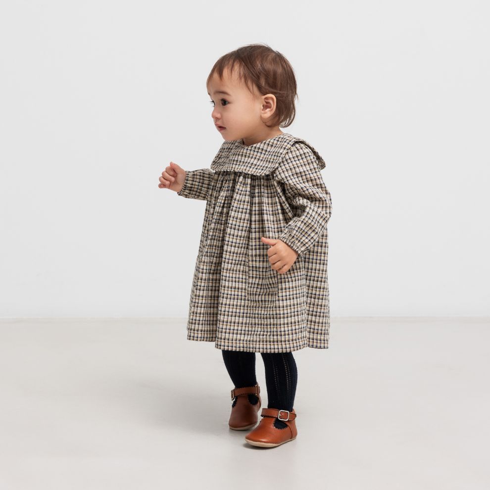 Jurkje Dulle - Biologisch katoen - Pilot Navy Check - Marmar Copenhagen kind