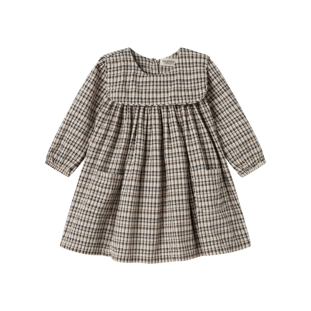 Jurkje Dulle - Biologisch katoen - Pilot Navy Check - Marmar Copenhagen voorkant