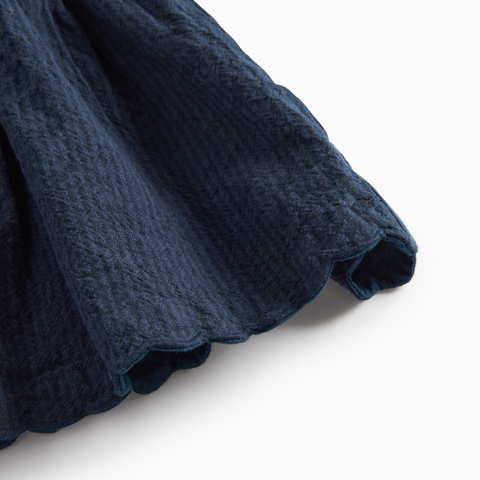 Jurkje Danara - Biologisch katoen - Dark Blue Stripe/navy - Marmar Copenhagen onderkanr