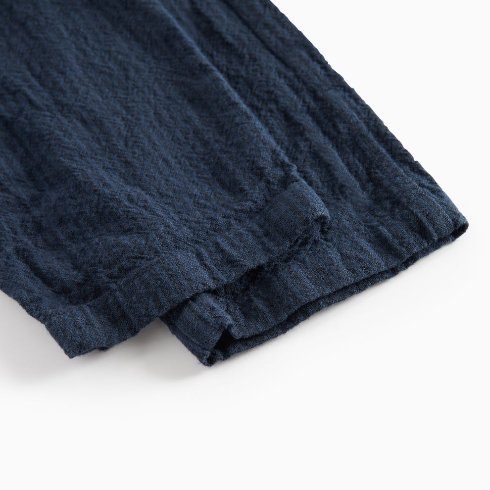 Broekje Panto - Biologisch katoen - Dark Blue Stripe/navy - Marmar Copenhagen onderkant