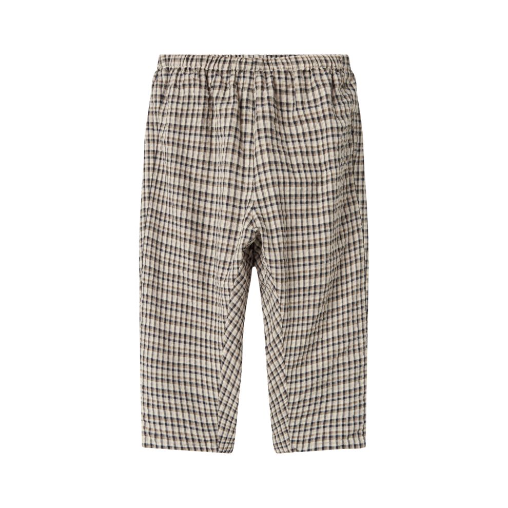 Broekje Palle - Biologisch katoen - Pilot Navy Check - Marmar Copenhagen achterkant