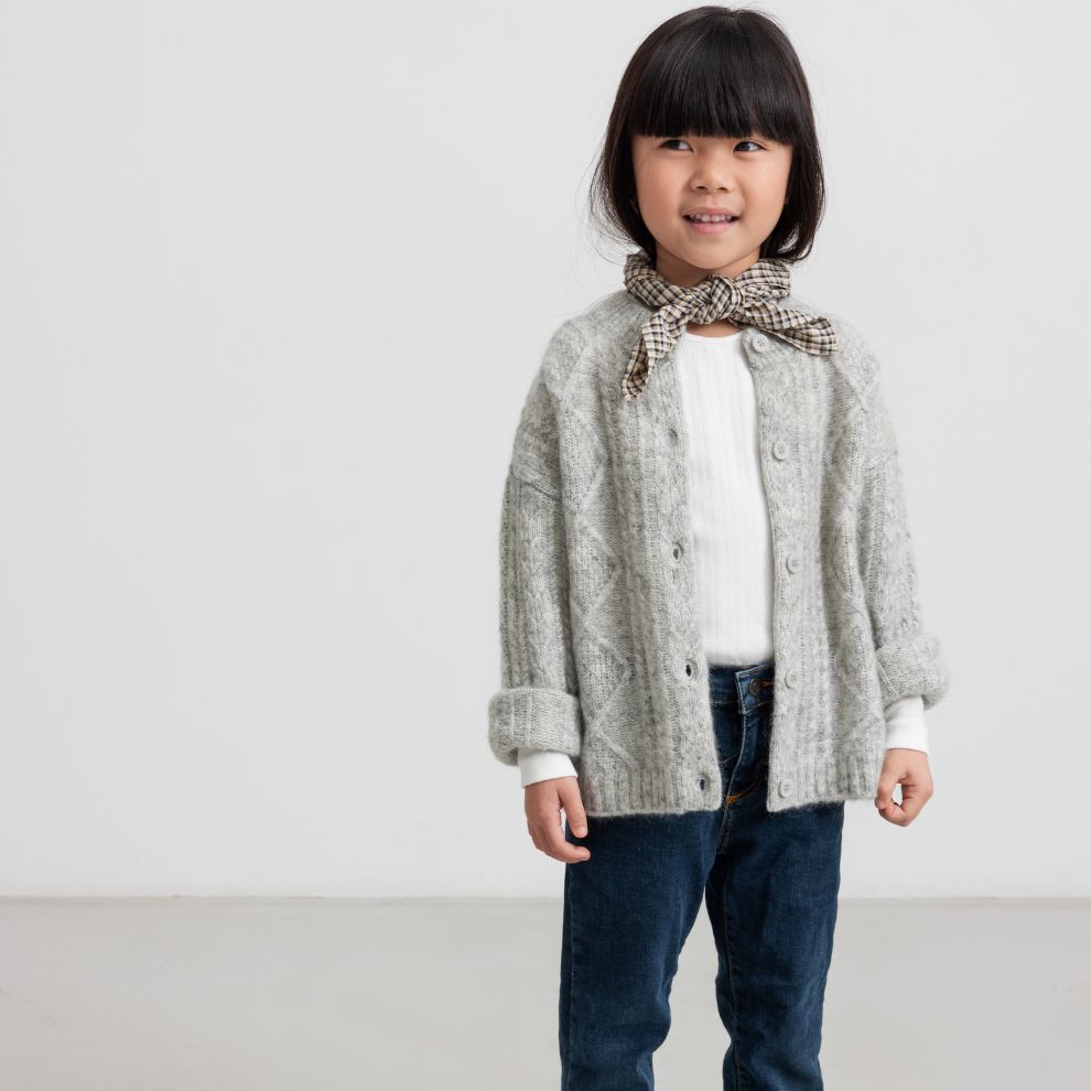 Vest Tavon - Mohair wolmix - Grijs - Marmar Copenhagen meisje