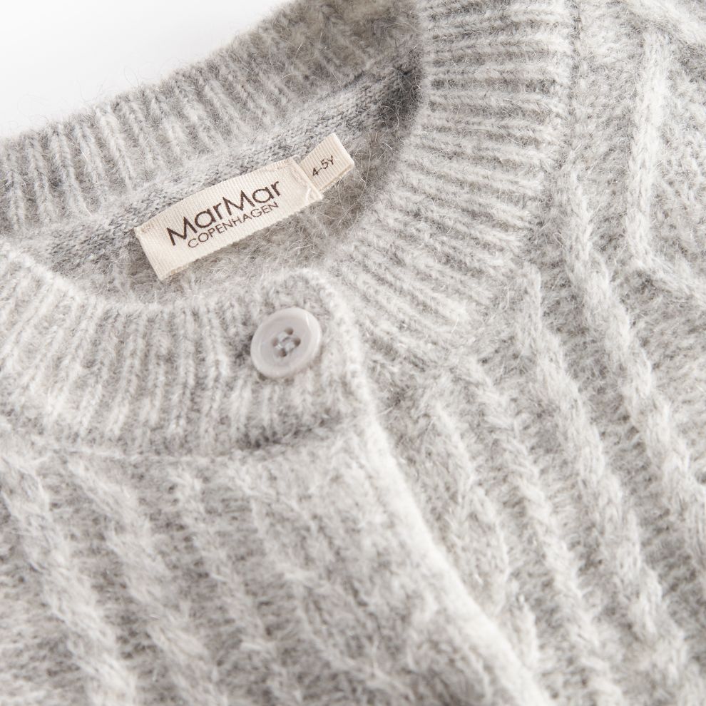 Vest Tavon - Mohair wolmix - Grijs - Marmar Copenhagen bovenkant