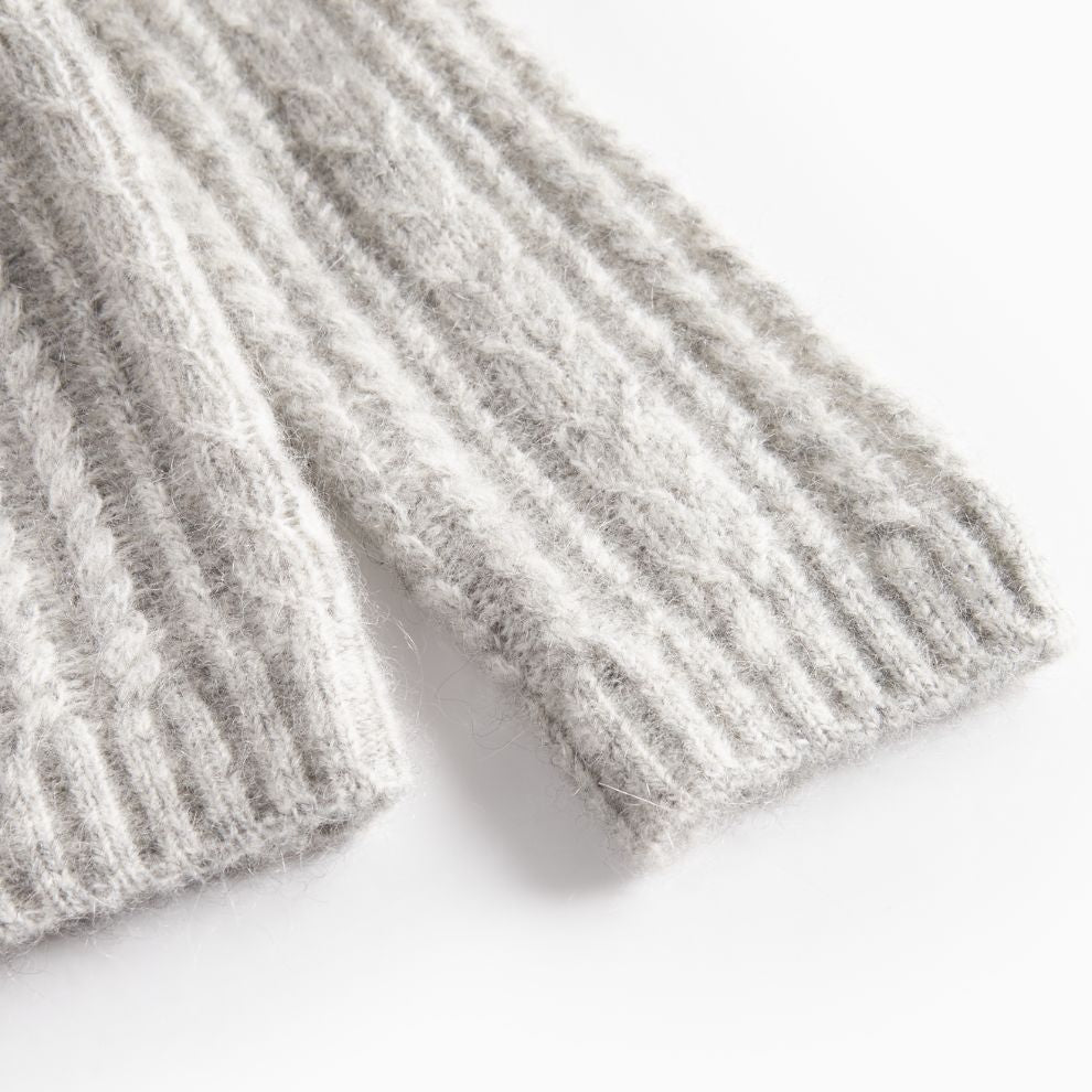 Vest Tavon - Mohair wolmix - Grijs - Marmar Copenhagen mouw