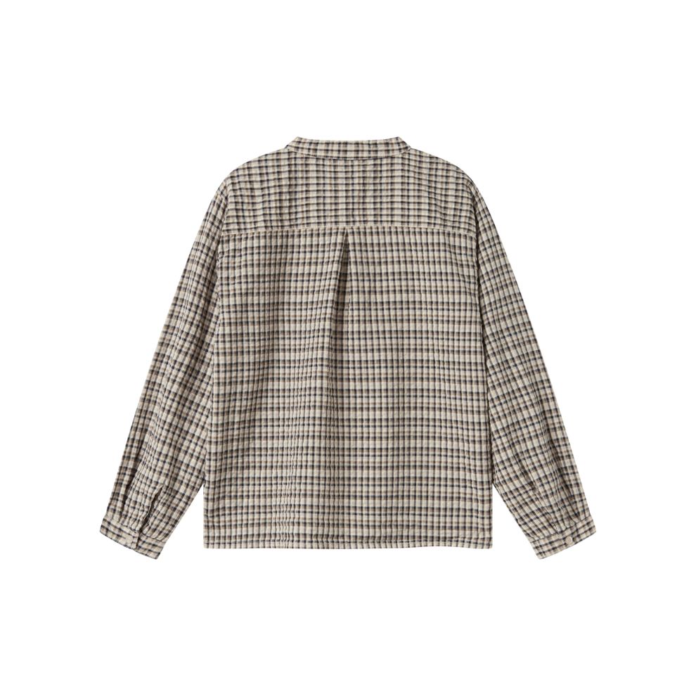 Overhemd top Tokyo - Biologisch katoen - Pilot Navy Check - Marmar Copenhagen achterkant