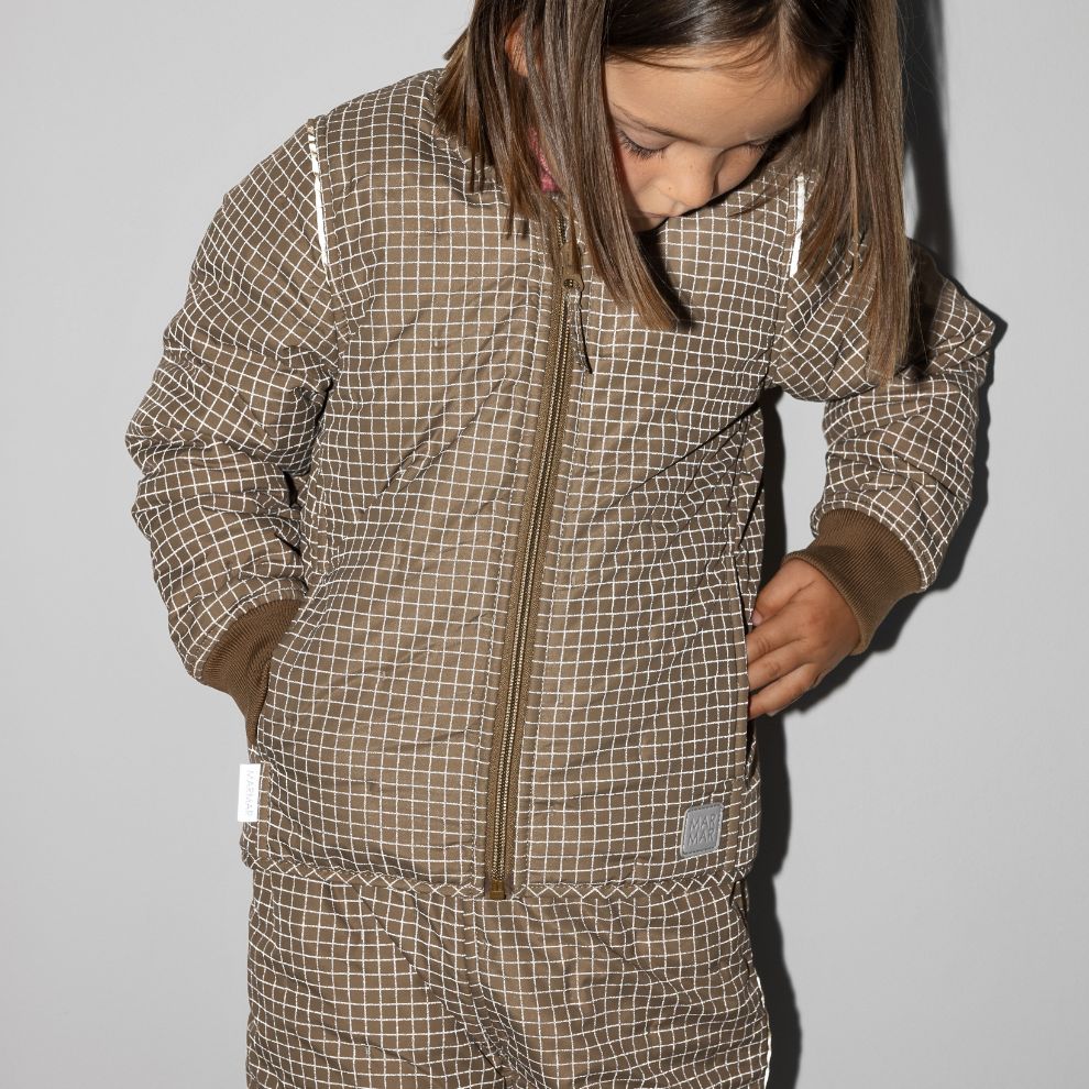 Relex jas Orry - Thermo gerecycled polyester - Bruin - Marmar Copenhagen meisje