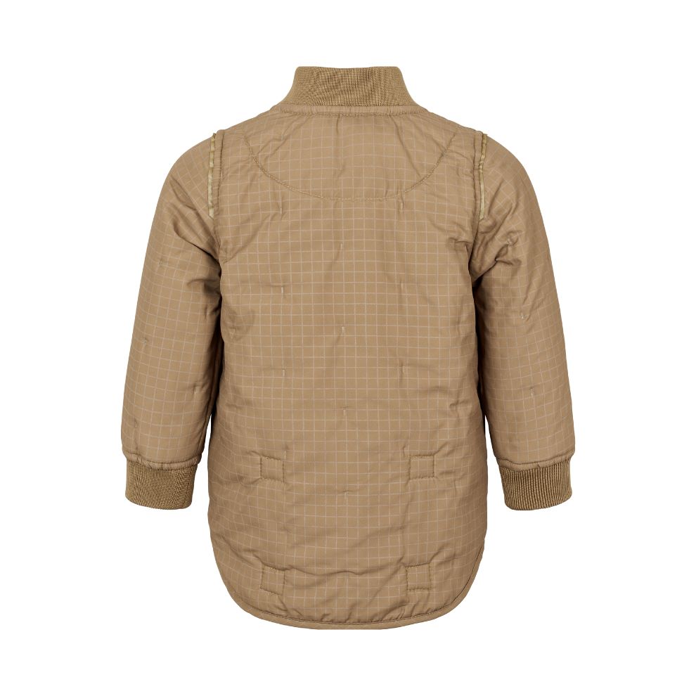 Relex jas Orry - Thermo gerecycled polyester - Bruin - Marmar Copenhagen achterkant