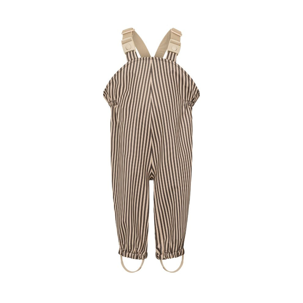 Regenkleding set Oddy - Brown stripe/bruin - Marmar Copenhagen broek voor