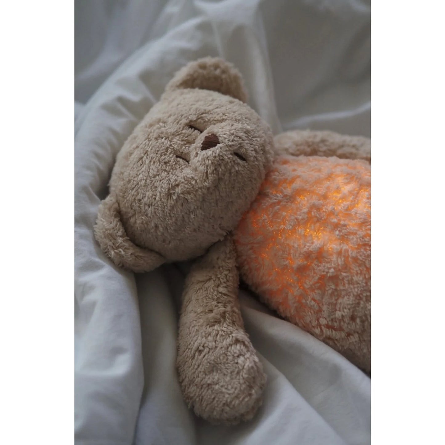 Knuffel met geluid - The Humming Bear 2.0 - Sand - Moonie