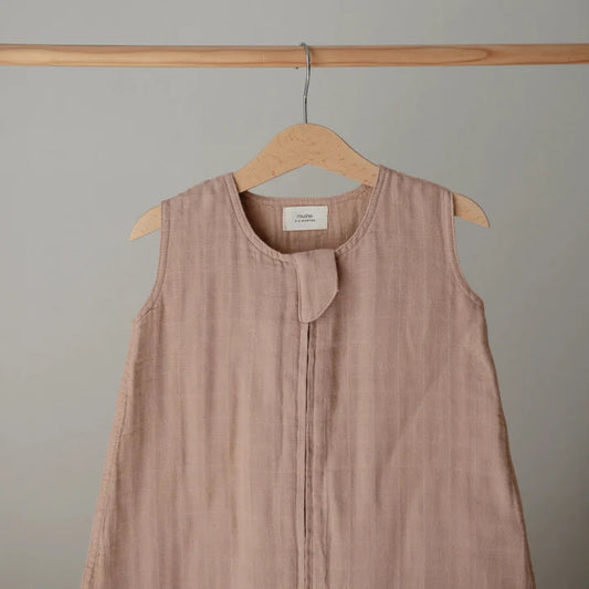 Mushie - Organic cotton sleeping bag - Slaapzak - Naturel