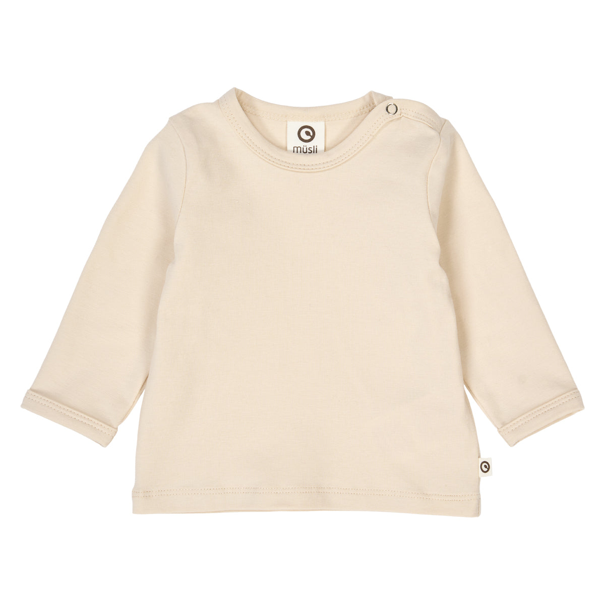 Müsli by Green Cotton - Cozy me l/s T baby - Oak - Top met lange mouwen - Katoen mix voorkant