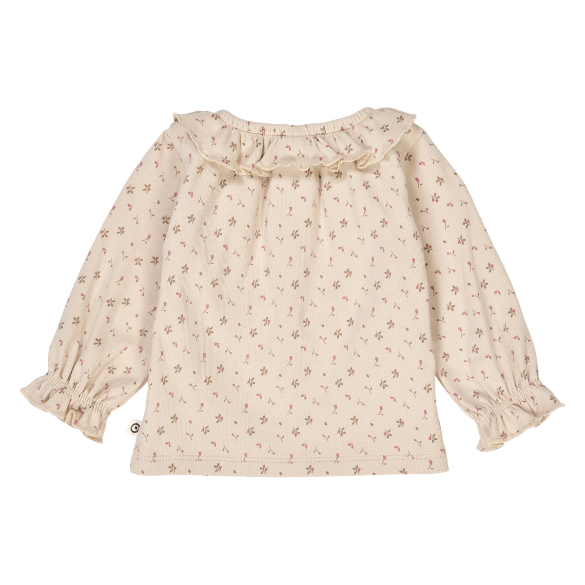 Müsli by Green Cotton - Aster frill collar l/s T - Top met bloemenprint - Katoen mix achterkant