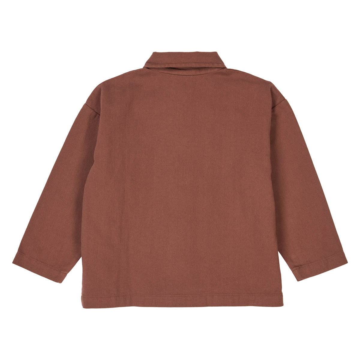 Müsli by Green Cotton - Twill l/s shirt - Overhemd top - Jasje - Root - 100% biologisch katoen achterkant
