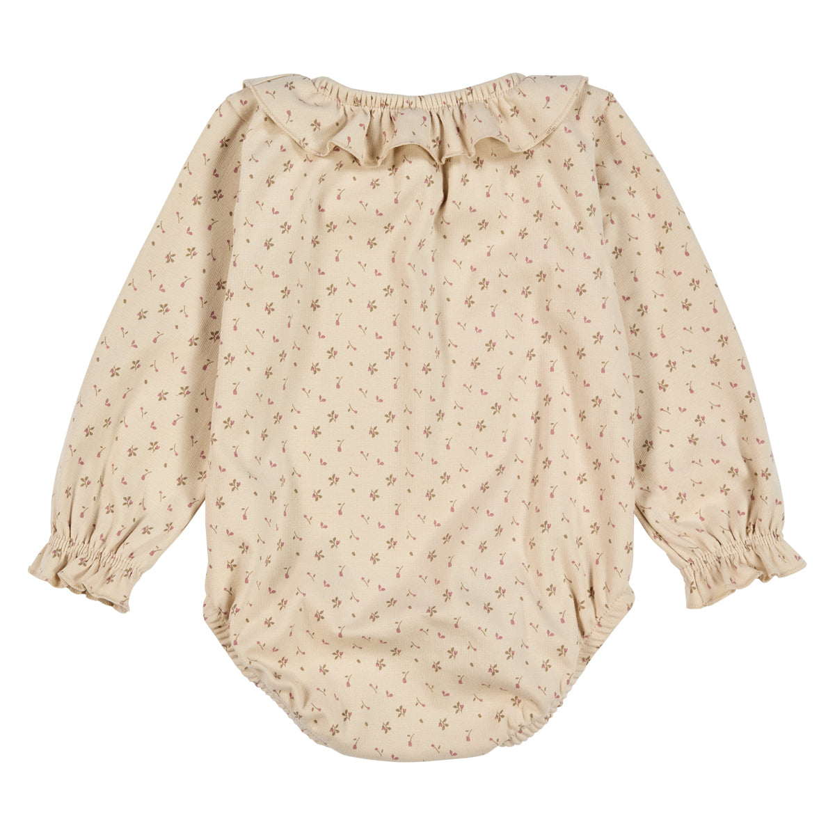 Müsli by Green Cotton - Aster frill collar l/s body - Romper met bloemenprint - Katoen mix achterkant