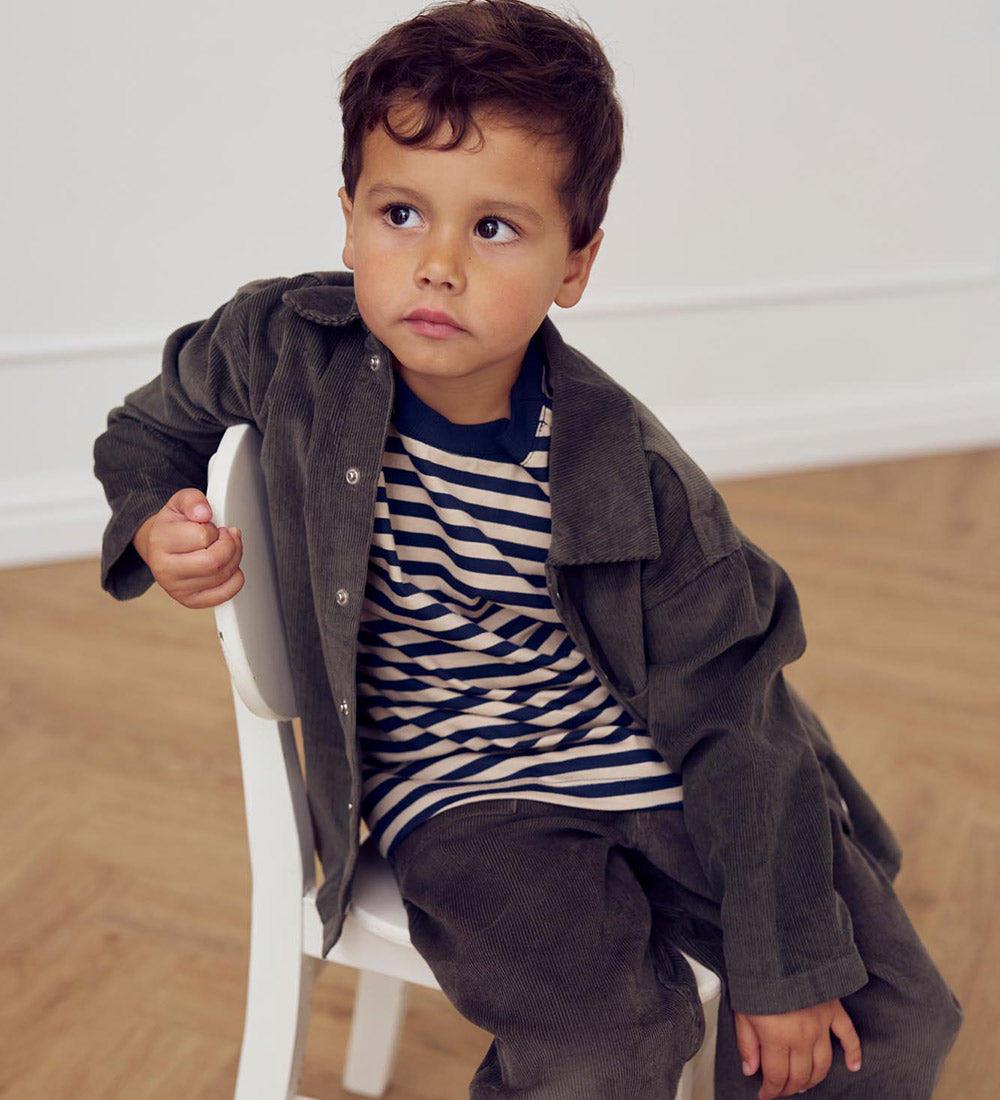 Corduroy broek - Biologisch katoen - Deep green/groen - Musli by Green Cotton kind
