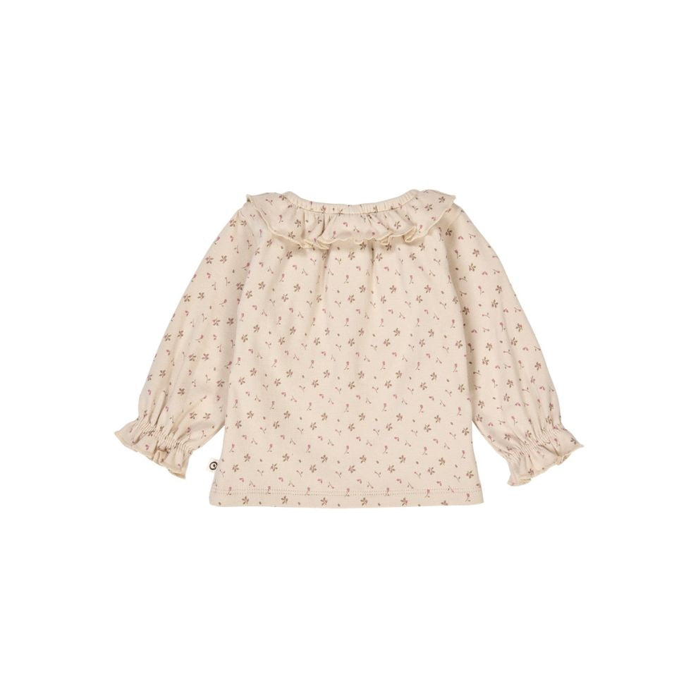 Top lange mouw - Biologisch katoen - Aster/bloemenprint - Müsli by Green Cotton achter