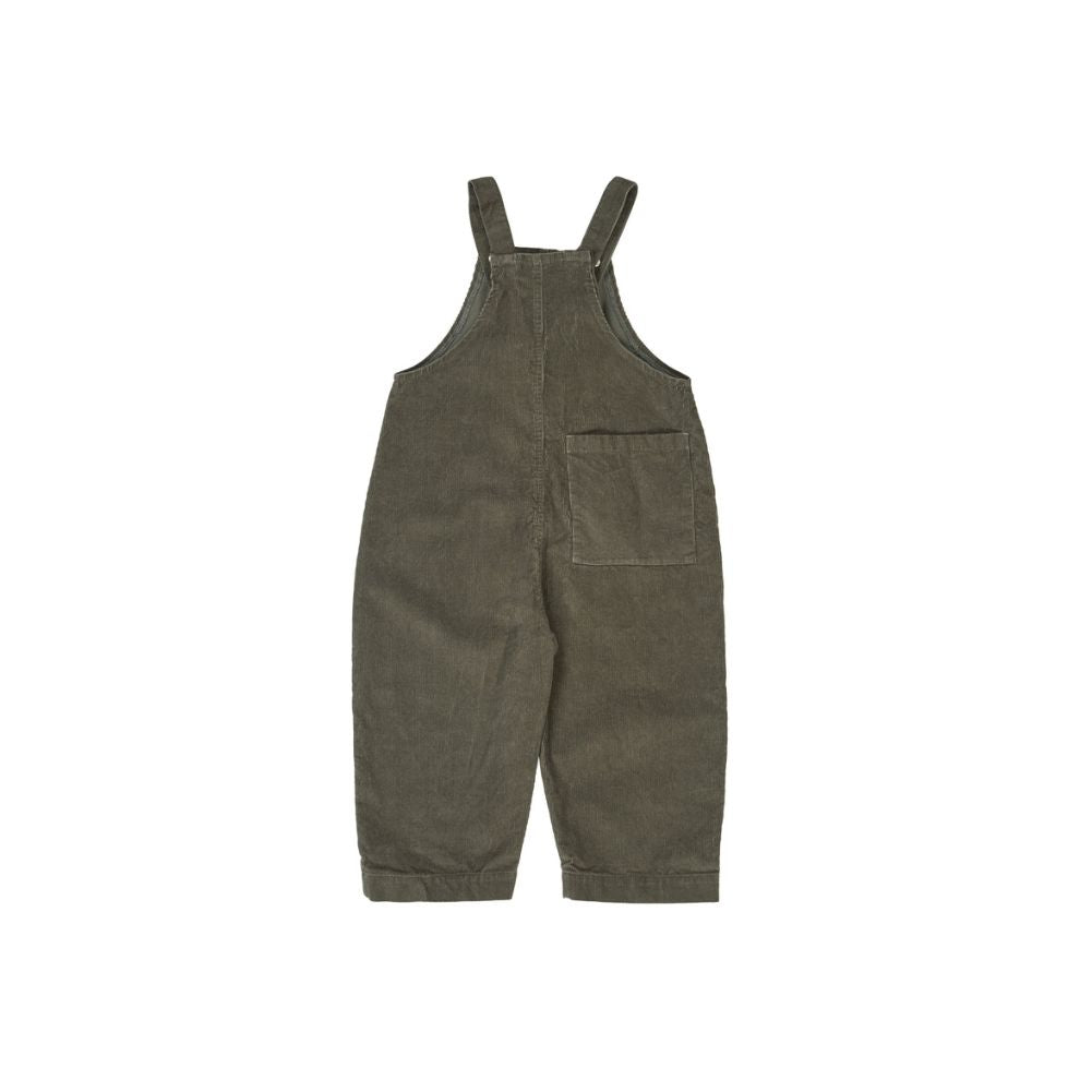Tuinbroekje corduroy - Biologisch katoen - Deep green/groen - Müsli by Green Cotton achter