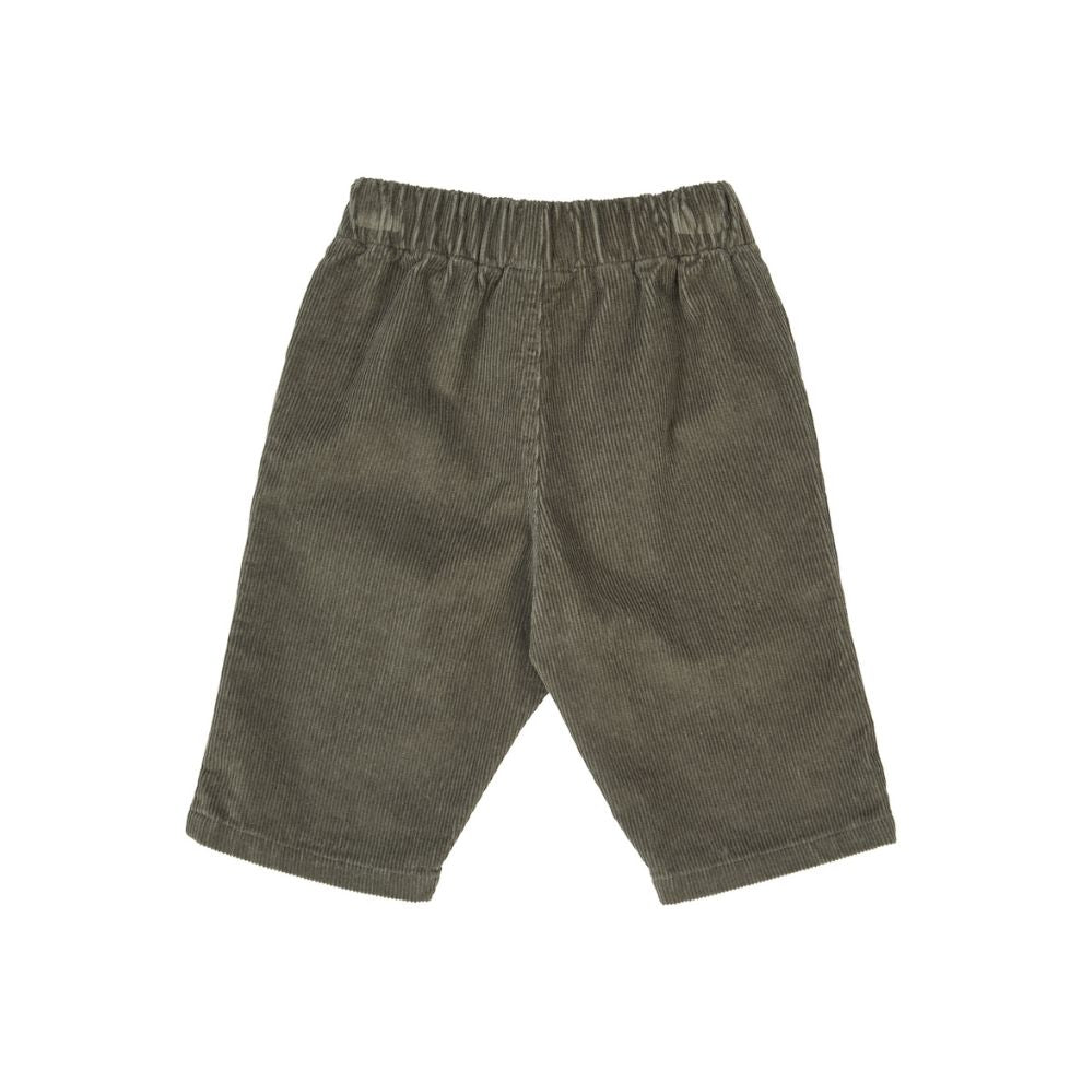 Corduroy broek - Biologisch katoen - Deep green/groen - Müsli by Green Cotton achter
