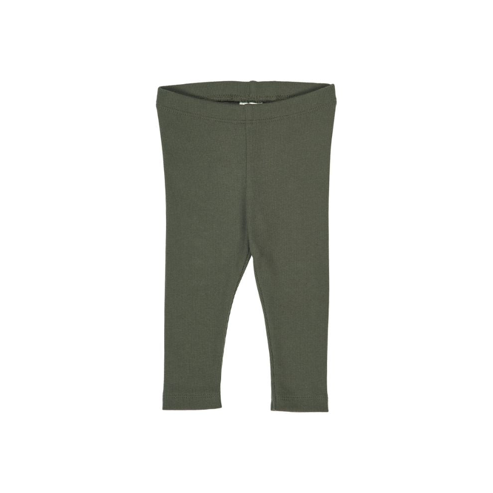 Legging baby - Cozy me - Biologisch katoen - Deep green/groen - Müsli by Green Cotton voor