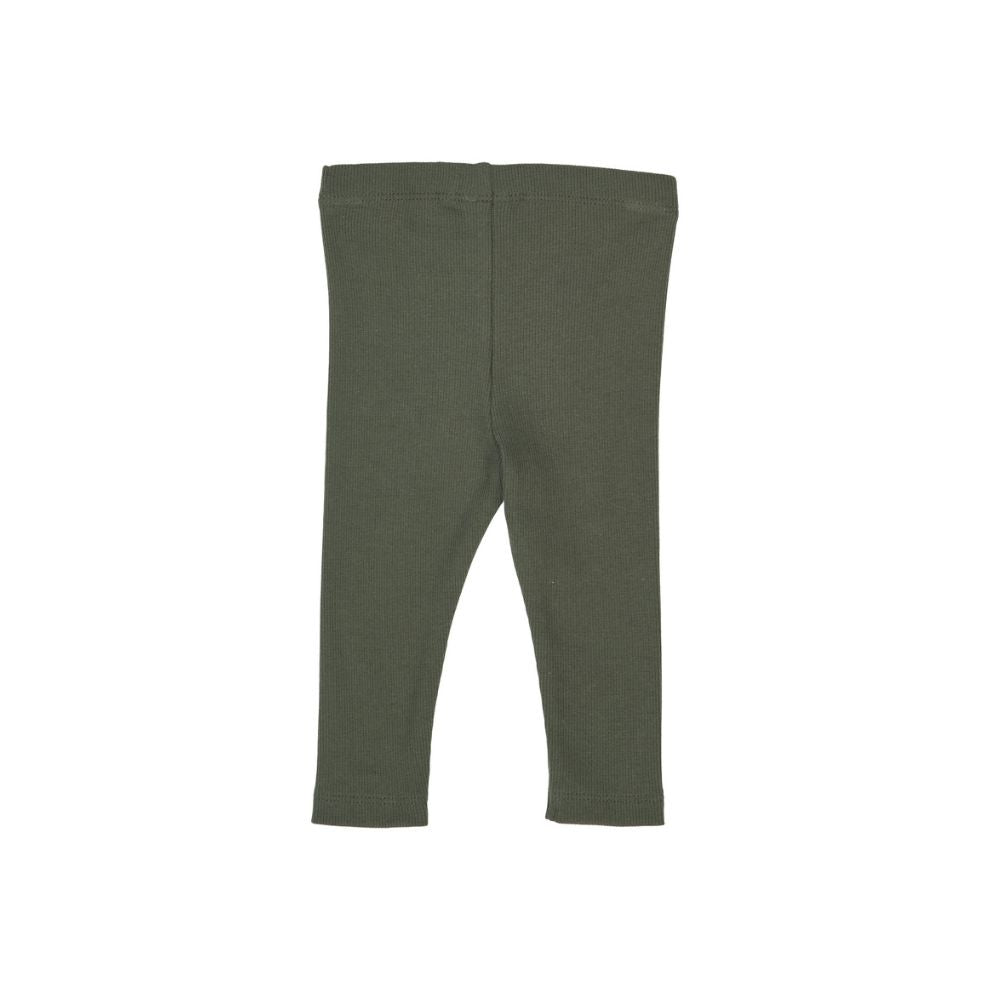 Legging baby - Cozy me - Biologisch katoen - Deep green/groen - Müsli by Green Cotton achter