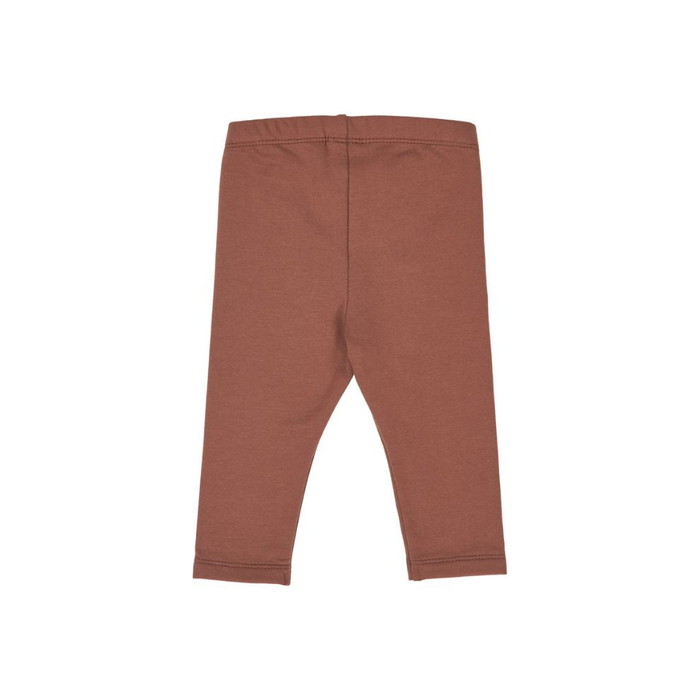 Baby legging - Cozy me - Biologisch katoen - Root/steenrood - Müsli by Green Cotton achter