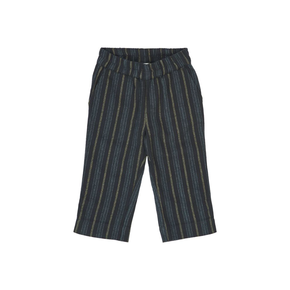 Broek - Woven stripe - Biologisch katoen - Donkerblauw - Müsli by Green Cotton voor