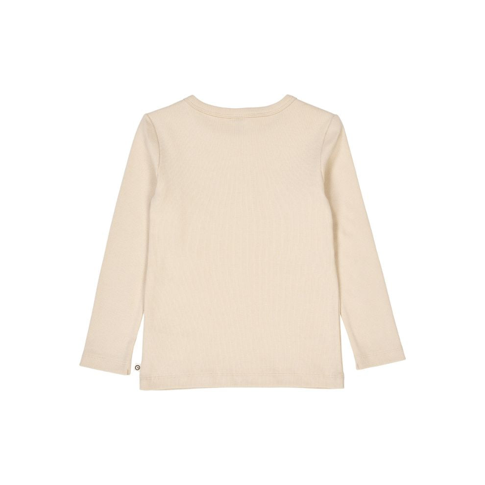 Top lange mouwen - Cozy me - Biologisch katoen - Oak/ecru - Müsli by Green Cotton achter