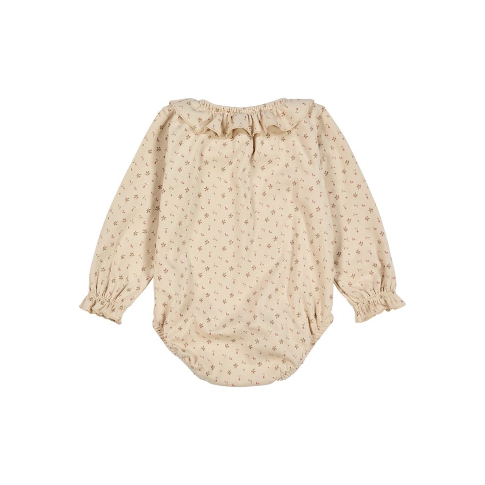 Romper baby - Biologisch katoen - Ruffle - Aster/bloemenprint - Müsli by Green Cotton achter