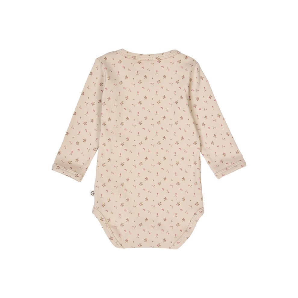 Romper lange mouw - Biologisch katoen - Aster/Bloemenprint - Müsli by Green Cotton achter