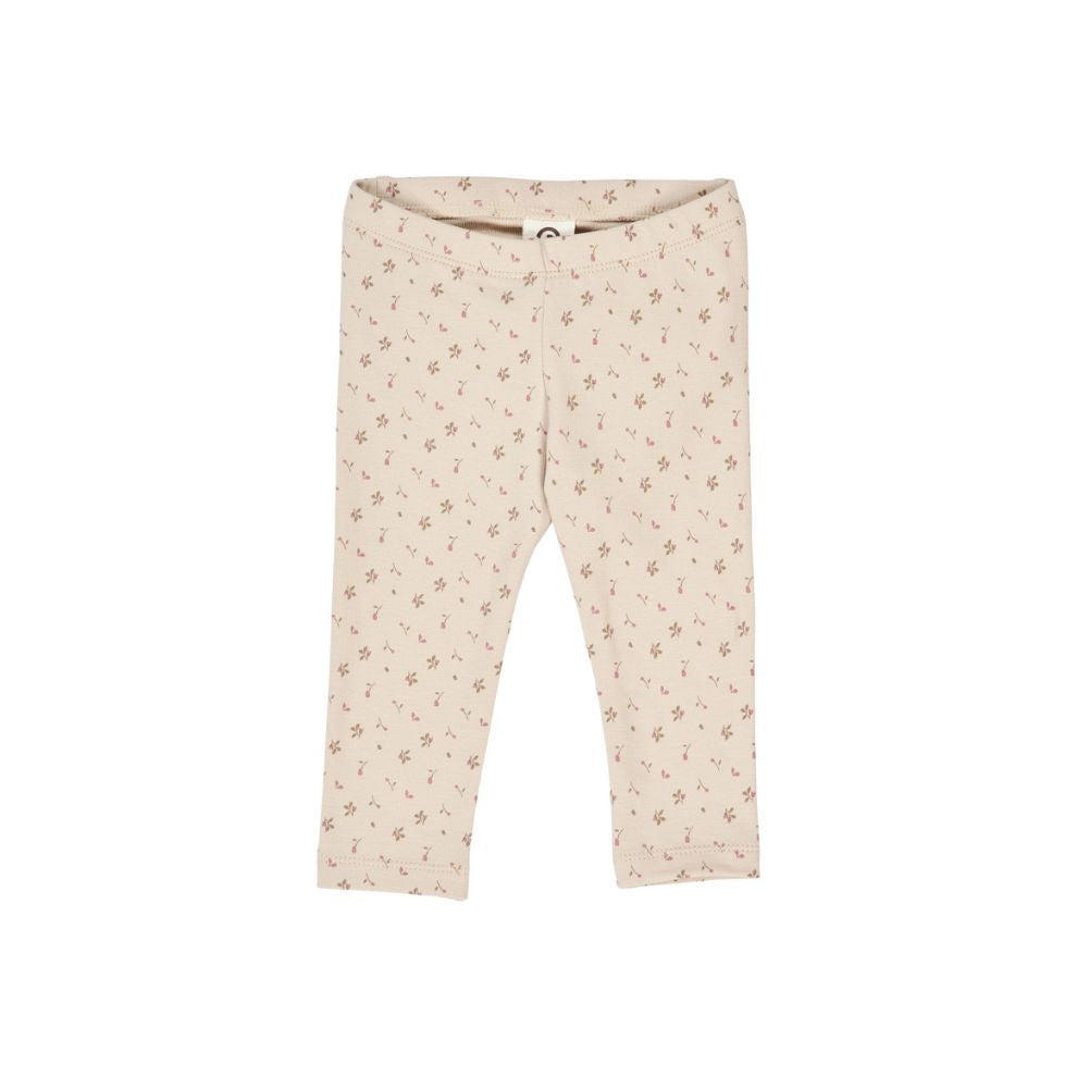 Legging - Biologisch katoen - Aster/bloemenprint - Müsli by Green Cotton voor