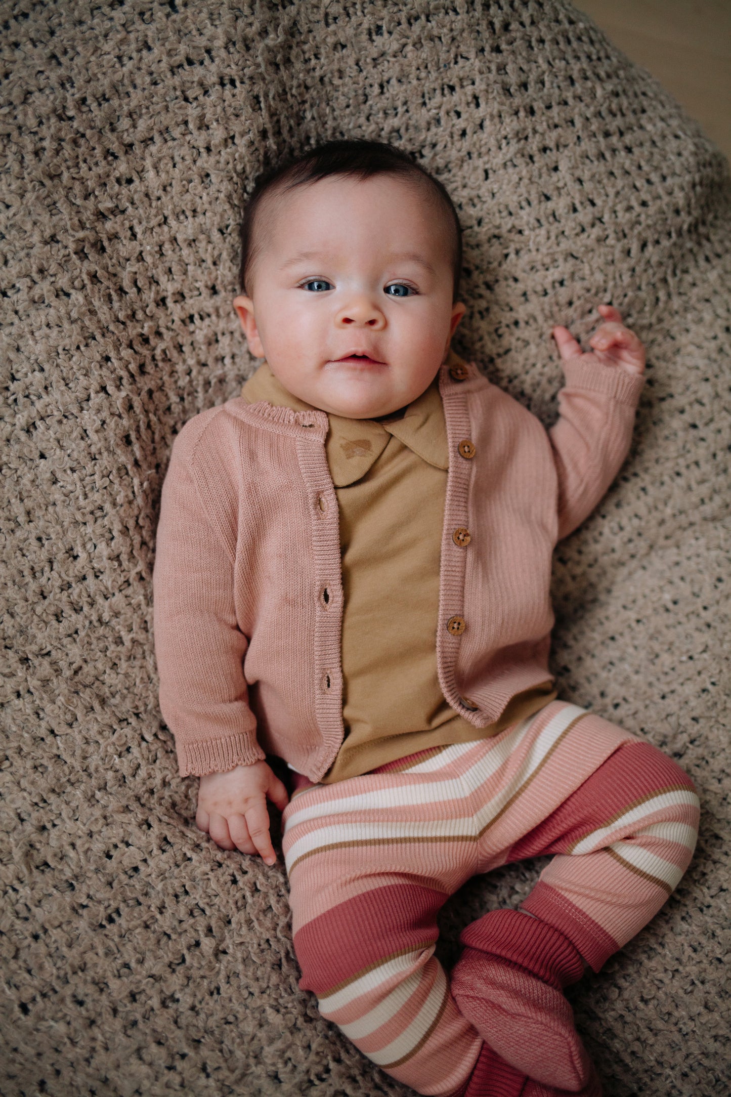 Vestje Nash - Knit pink/roze - Biologisch katoen - Riffle Amsterdam baby