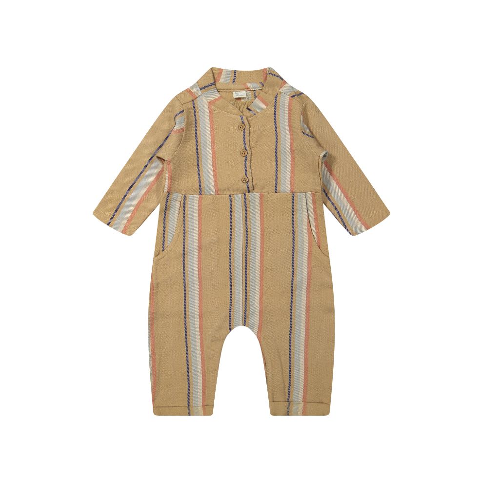 Jumpsuit Sara - Biologisch katoen - Woven stripe - Riffle Amsterdam product