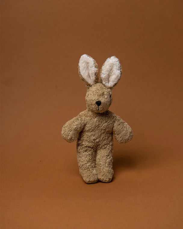 Baby knuffel - Konijn klein - Biologisch katoen/Wol - Beige - Senger Naturwelt
