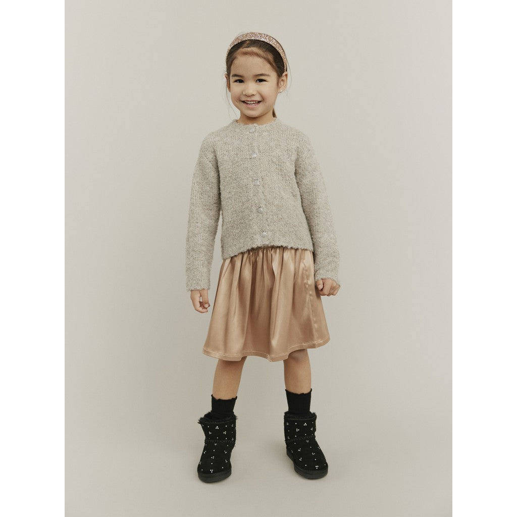 Bouclé vestje Kyra - Wolmix - Deer melange/beige - Sofie Schnoor kind