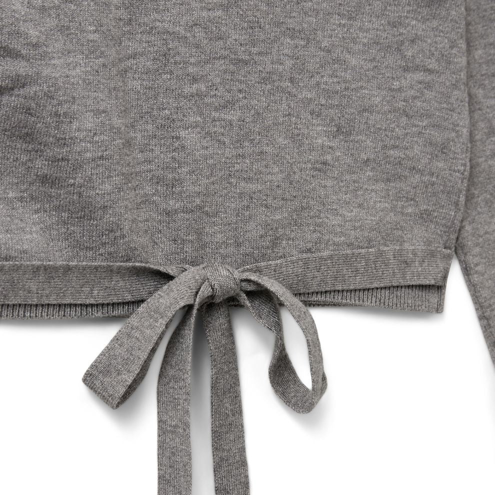 Overslag vest Gracy - Grijs - Sofie Schnoor close up