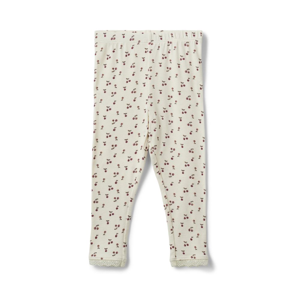 Legging Naline - Modal katoen - Kersen - Sofie Schnoor achterkant